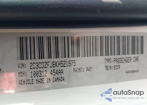 2019 Dodge Challenger R/T Scat Pack из США, поврежденный, VIN 2C3CDZFJ6KH521975